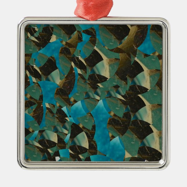 Mosaic Blue Ornament (Front)