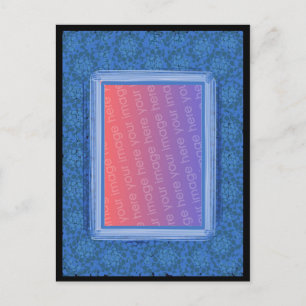 Mosaic Blue Picture Postcard