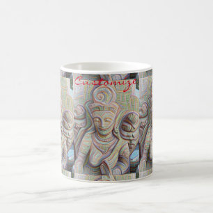 Mosaic  buddha statue coffee mug
