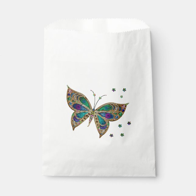 Mosaic Butterfly  Favour Bag (Front)