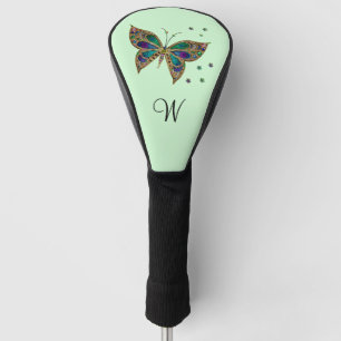 Mosaic Butterfly Green Golf Head Cover