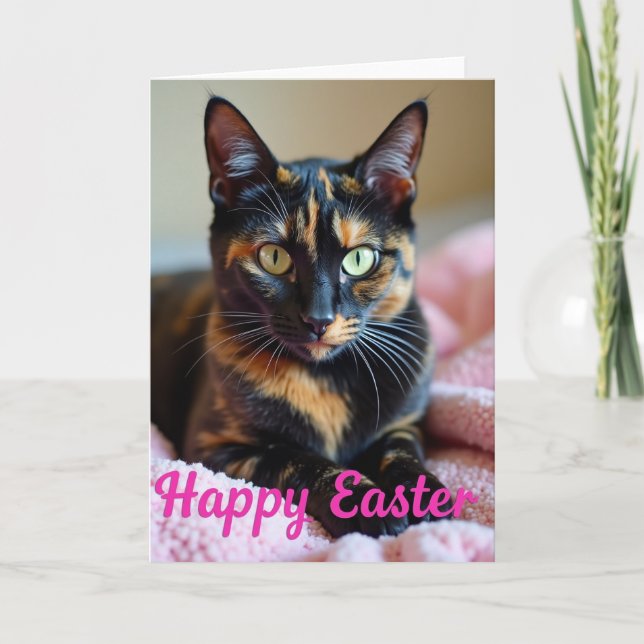 Mosaic Cat Portrait Card (Front)