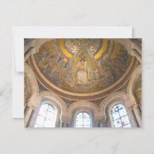 Mosaic Ceiling of Sacré-Cœur Basilica Postcard
