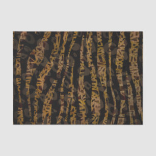 Mosaic Chic Elegant Safari Glam Jungle Party Print Tissue Paper