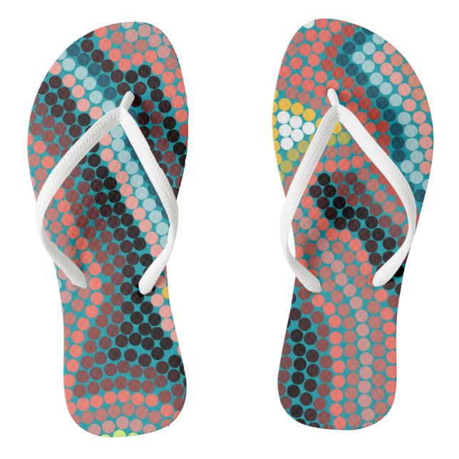 Mosaic Circles Thongs (Footbed)