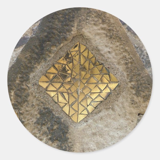 Mosaic Classic Round Sticker (Front)