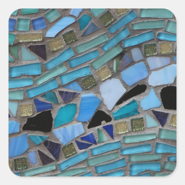 mosaic coloured glass stone art stickers (Front)