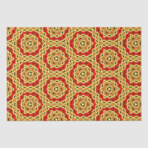 Mosaic Colourful Honeycomb Geometric Pattern Tissue Paper