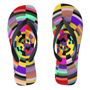 MOSAIC colourful target + your ideas Thongs