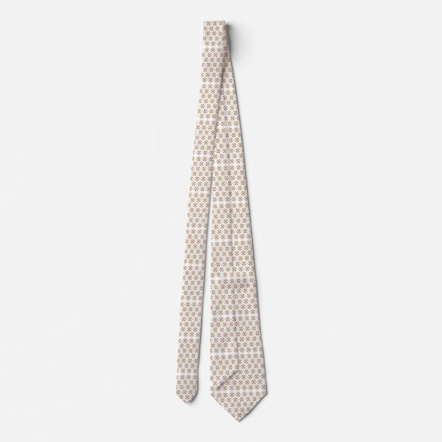 Mosaic Cross Pattern Tie (Back)
