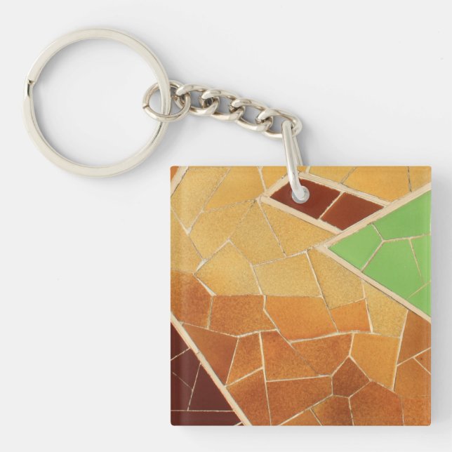 Mosaic decoration key ring (Front)