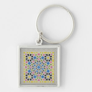 Mosaic design from the Alhambra, from 'The Arabian Key Ring