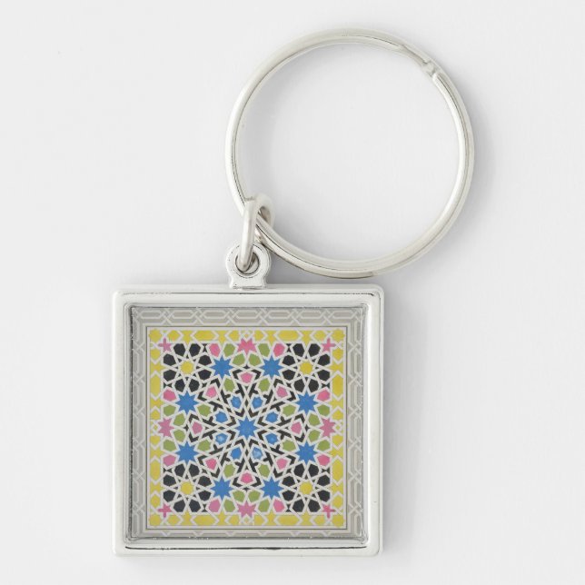 Mosaic design from the Alhambra, from 'The Arabian Key Ring (Front)