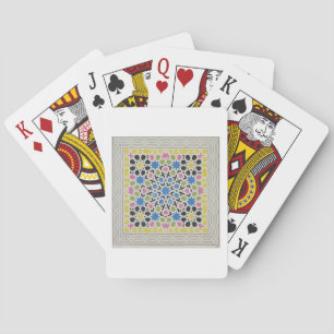 Mosaic design from the Alhambra, from 'The Arabian Playing Cards