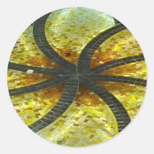 Mosaic Design Round Sticker