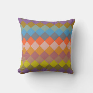 Mosaic Diamond Geometric Pattern #12 Cushion