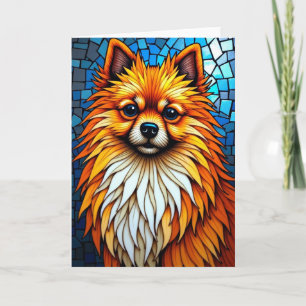 Mosaic Dog Sweet Fathers Day Card