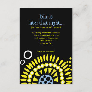 MOSAIC DOVE of PEACE Bat Mitzvah Reception Card