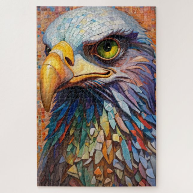 Mosaic Eagle Jigsaw Puzzle (Vertical)