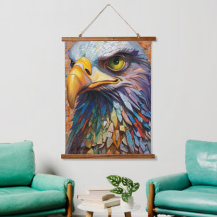 Mosaic Eagle Wall Tapestry