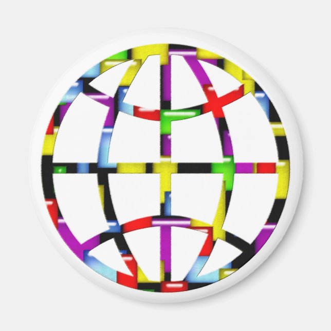 mosaic earth magnet (Front)