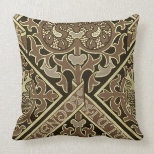 Mosaic ecclesiastical wallpaper design cushion