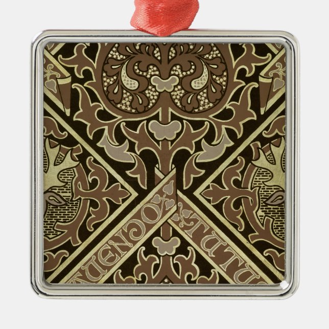 Mosaic ecclesiastical wallpaper design metal ornament (Front)