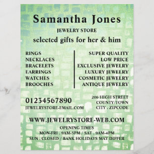 Mosaic Effect, Jewellery Store Flyer