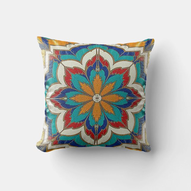 Mosaic Elegance Pillow (Front)