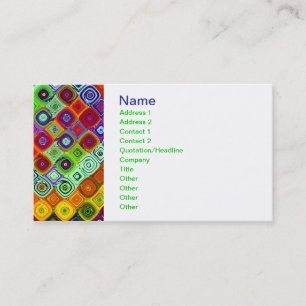 Mosaic Fine Fractal Art Business Card
