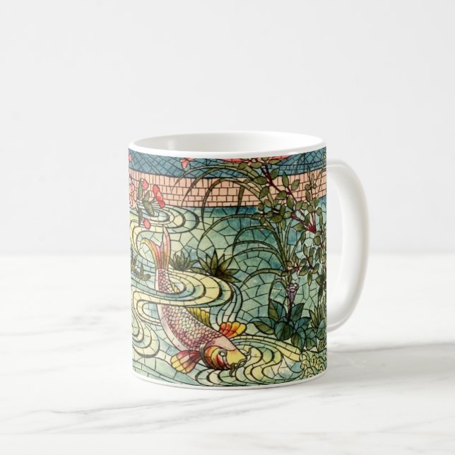 Mosaic Fish Coffee Mug (Front Right)