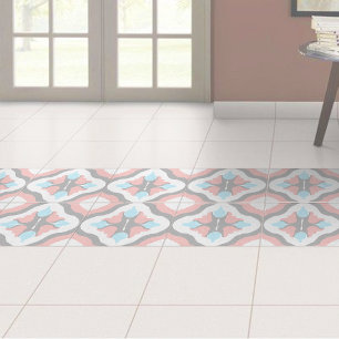 mosaic floor Ceramic Tile (red-blue-grey)