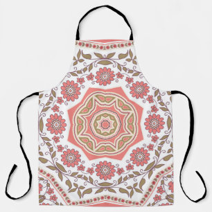 Mosaic Floral Star: Seamless Pattern Apron