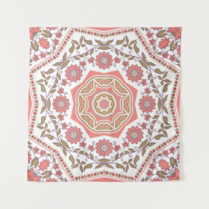 Mosaic Floral Star: Seamless Pattern Tapestry