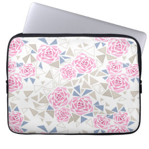 Mosaic, flowers laptop sleeve