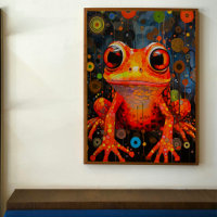 Mosaic Frog Decoupage