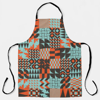 Mosaic geometric tiles, seamless elegant pattern. apron
