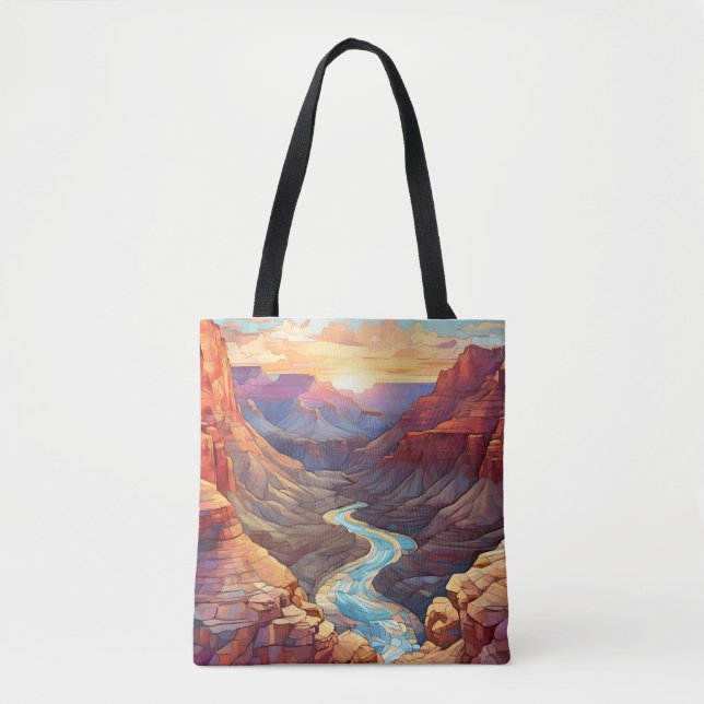 Mosaic Grand Canyon Tote Bag (Front)