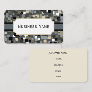 Mosaic Grey Business Card
