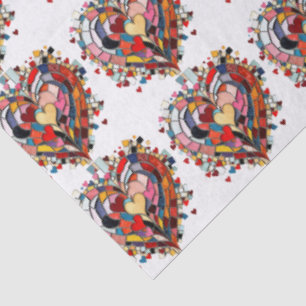 Mosaic Heart of Love Tissue Paper