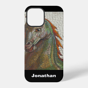 Mosaic Horse, Personalised Name,  iPhone Case