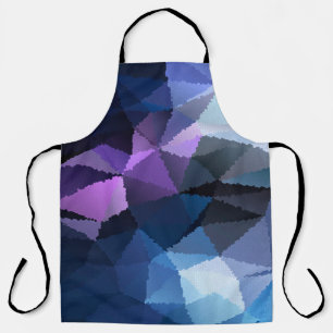Mosaic in blue and pink colours apron