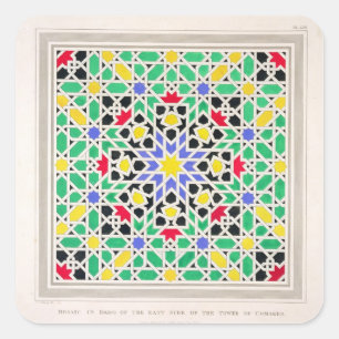 Mosaic in the dado of the east side of the Tower o Square Sticker