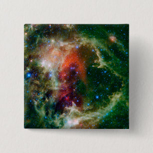 Mosaic is of the Soul Nebula 15 Cm Square Badge
