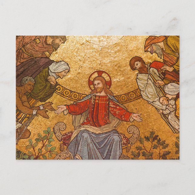 mosaic jesus postcard (Front)