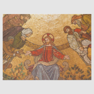 mosaic jesus tissue paper