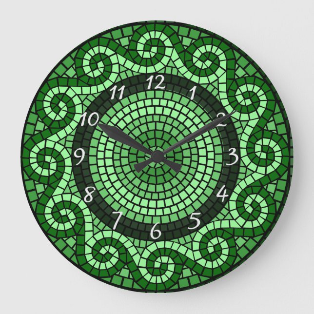 Mosaic Large Clock (Front)