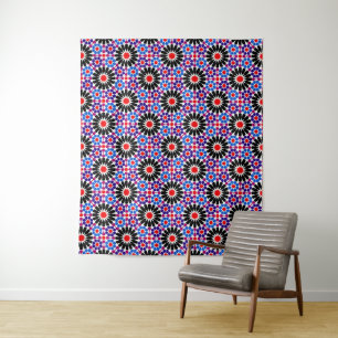 Mosaic Legacy: Andalusian Moroccan Zellige Art Tapestry