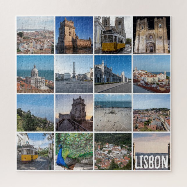 Mosaic Lisbon photos, Portugal Jigsaw Puzzle (Vertical)