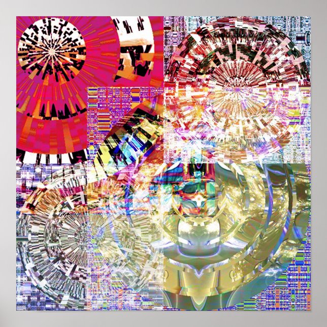 Mosaic Mandala 1.9 Poster (Front)